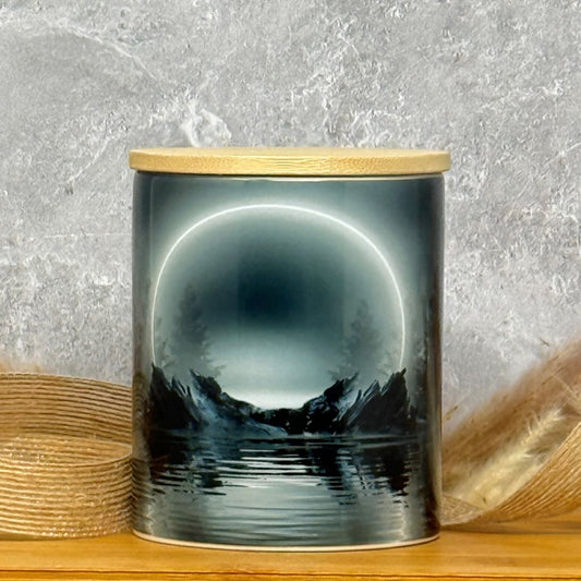 9 Ounce Black Spice Coconut Blend Ceramic Jar Candle