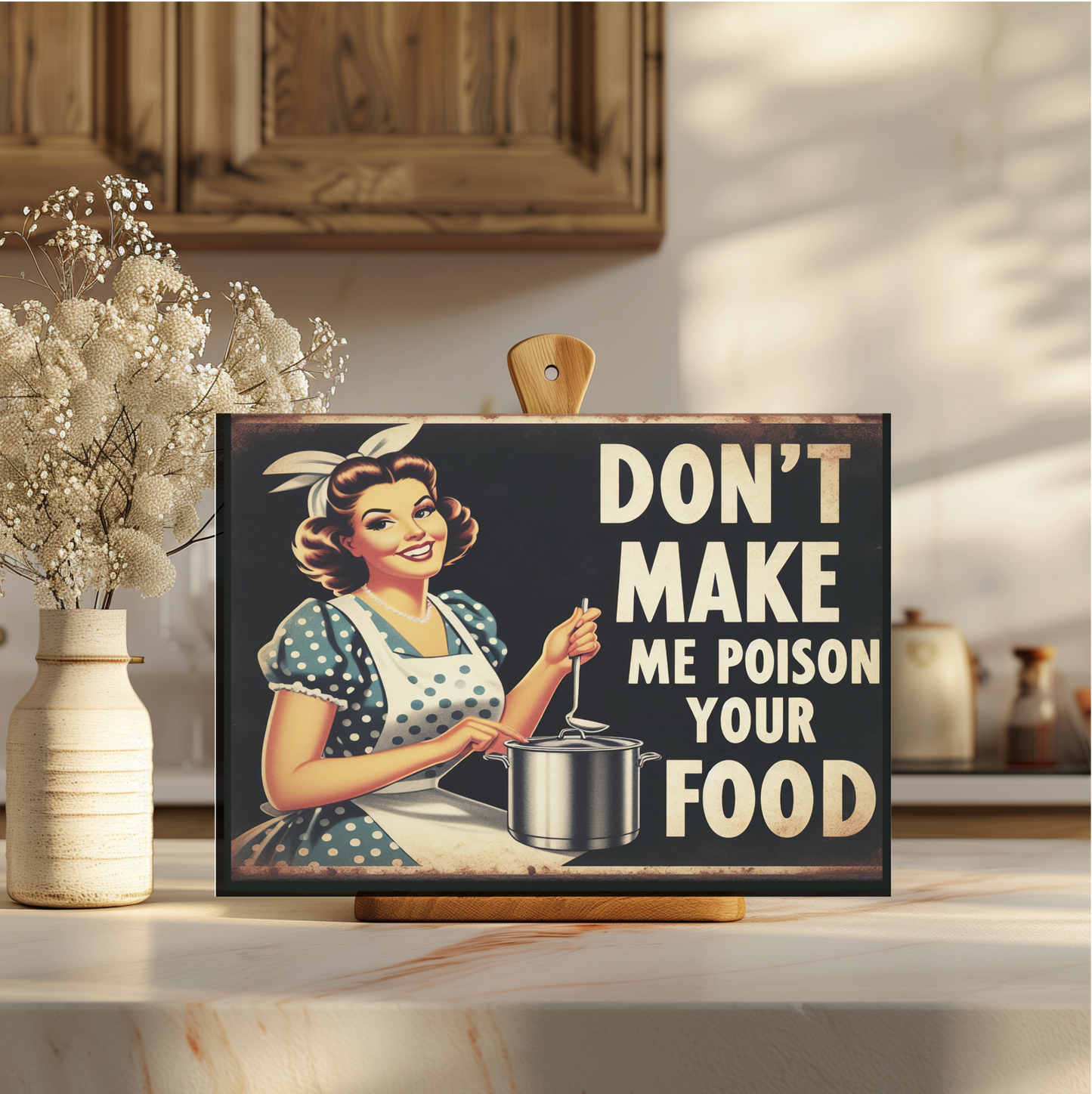 Poison Your Food Tempered Glass Cutting Board