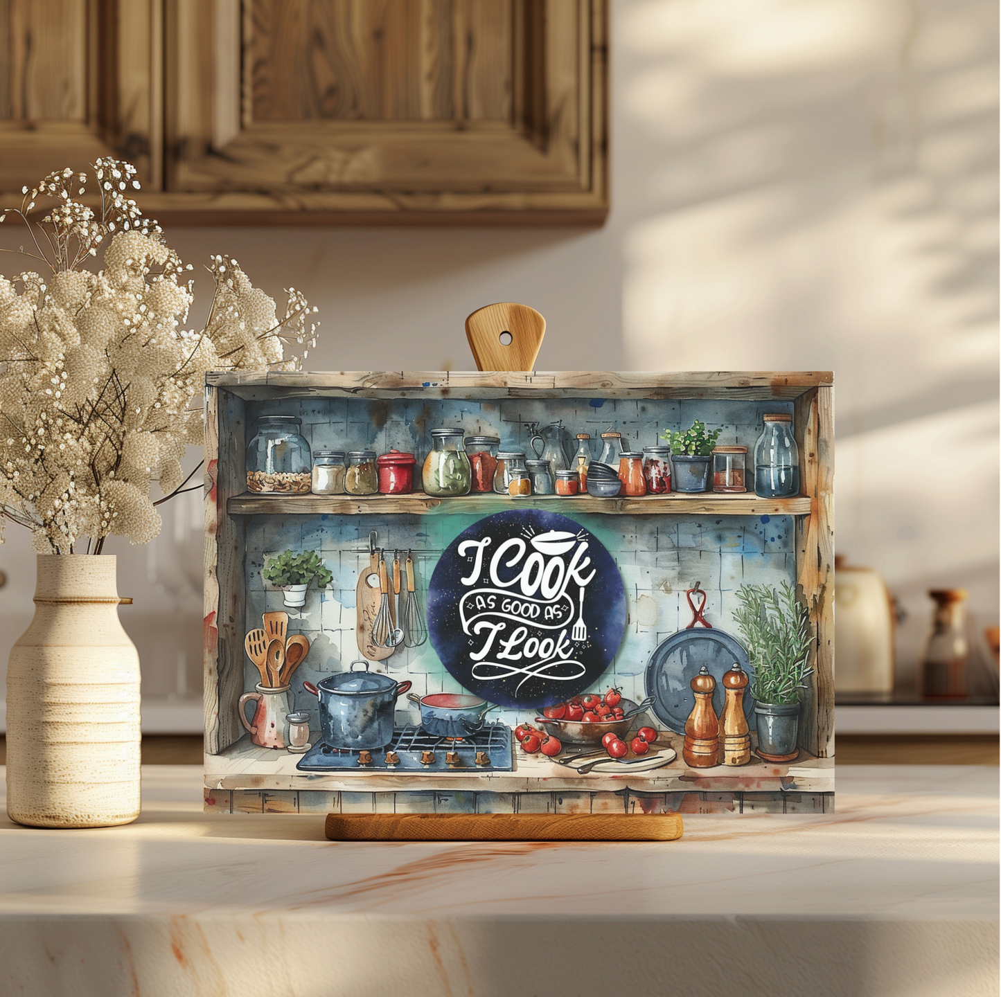 I Cook As Good As I Look Tempered Glass Cutting Board