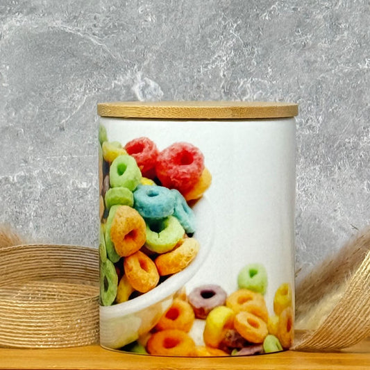 9 Ounce Fruity Loops Coconut Blend Ceramic Jar Candle