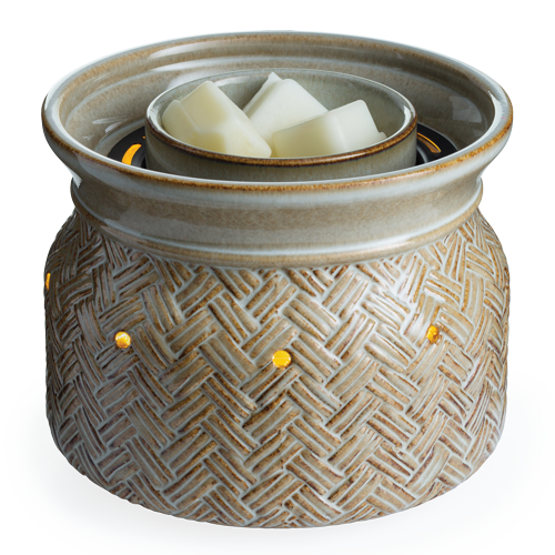 Candle Warmers Brand Illuminare Basket Weave Electric Warmer with Fan!