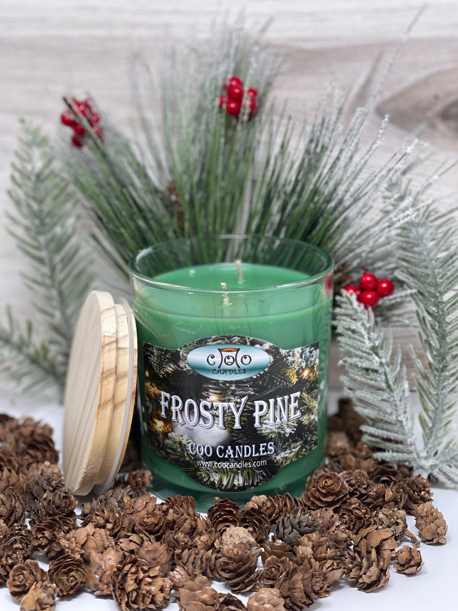 Frosty Pine 12 Ounce Holiday Two Wick Jar Candle Coo Candles