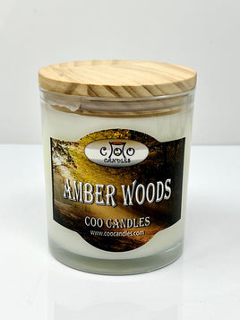 12.5 Ounce Two Wick Jar Candle - Amber Woods