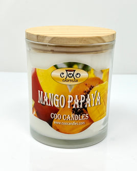 12.5 Ounce Two Wick Jar Candle - Mango Papaya