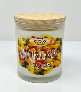 12.5 Ounce Two Wick Jar Candle  -  Mango Peach Salsa