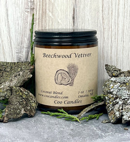 Beechwood Vetiver - Coconut Blend Jar Candle - 7 oz