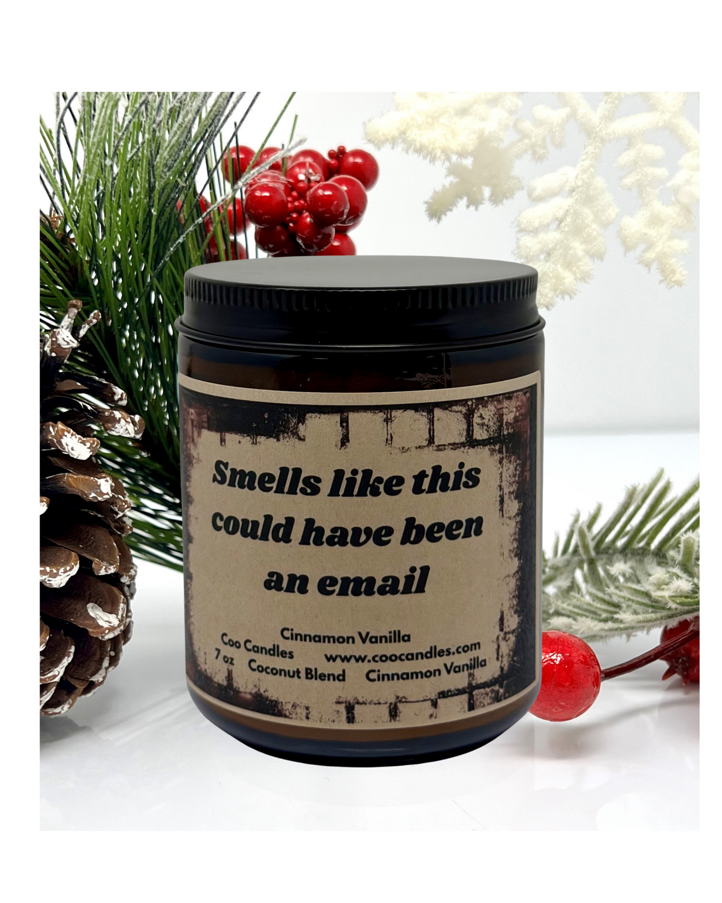 Could Have Been Email - Cinnamon Vanilla Scented Coconut Blend Jar Candle - 7 oz