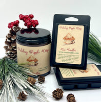 Holiday Apple Crisp Gift Set - 7 oz Jar Candle + 2 Wax Melts