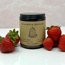 Strawberry Shortcake - Coconut Blend Jar Candle - 7 oz