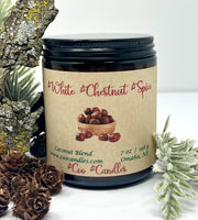 White Chestnut Spice Gift Set - 7 oz Jar Candle + 2 Wax Melts