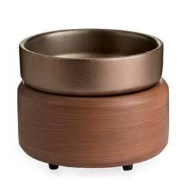 Candle Warmers Brand 2 in 1 Classic Electric Warmer - Pewter Walnut