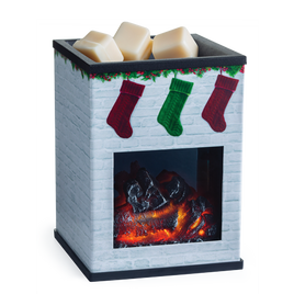 Candle Warmers Brand Holiday Fireplace Electric Warmer