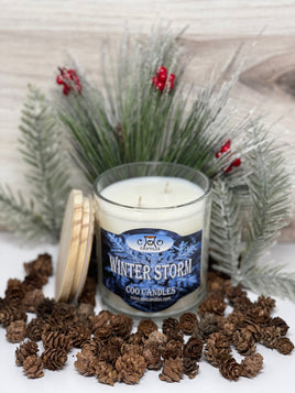 Winter Storm 12 Ounce Holiday Two Wick Jar Candle
