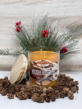 Holiday Blessings 12 Ounce Holiday Two Wick Jar Candle